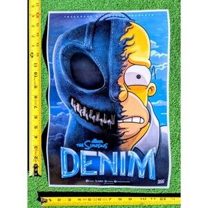 The Simpsons Fox Denim Treehouse Of Horror Animation Domination Promo Poster New